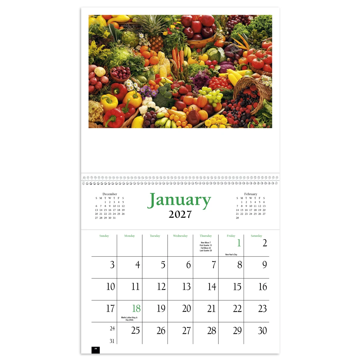 HotLine® Products Pocket Cookbook Calendar 1