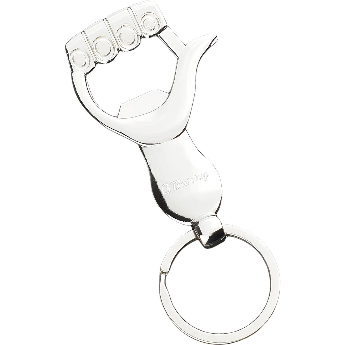 Zinc Alloy Hand Shaped Bottle Opener Keychain 1