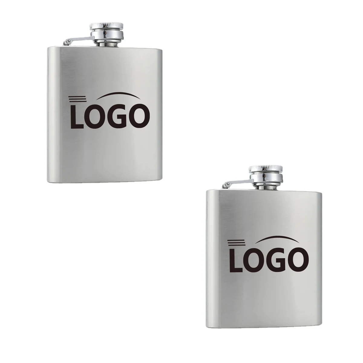 3 OZ Stainless Steel Flask, custom water bottle with logo imprint 1