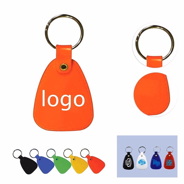 Custom Flexible Plastic Key Tag with Durable Chain — Multi-Use Keychain & Luggage