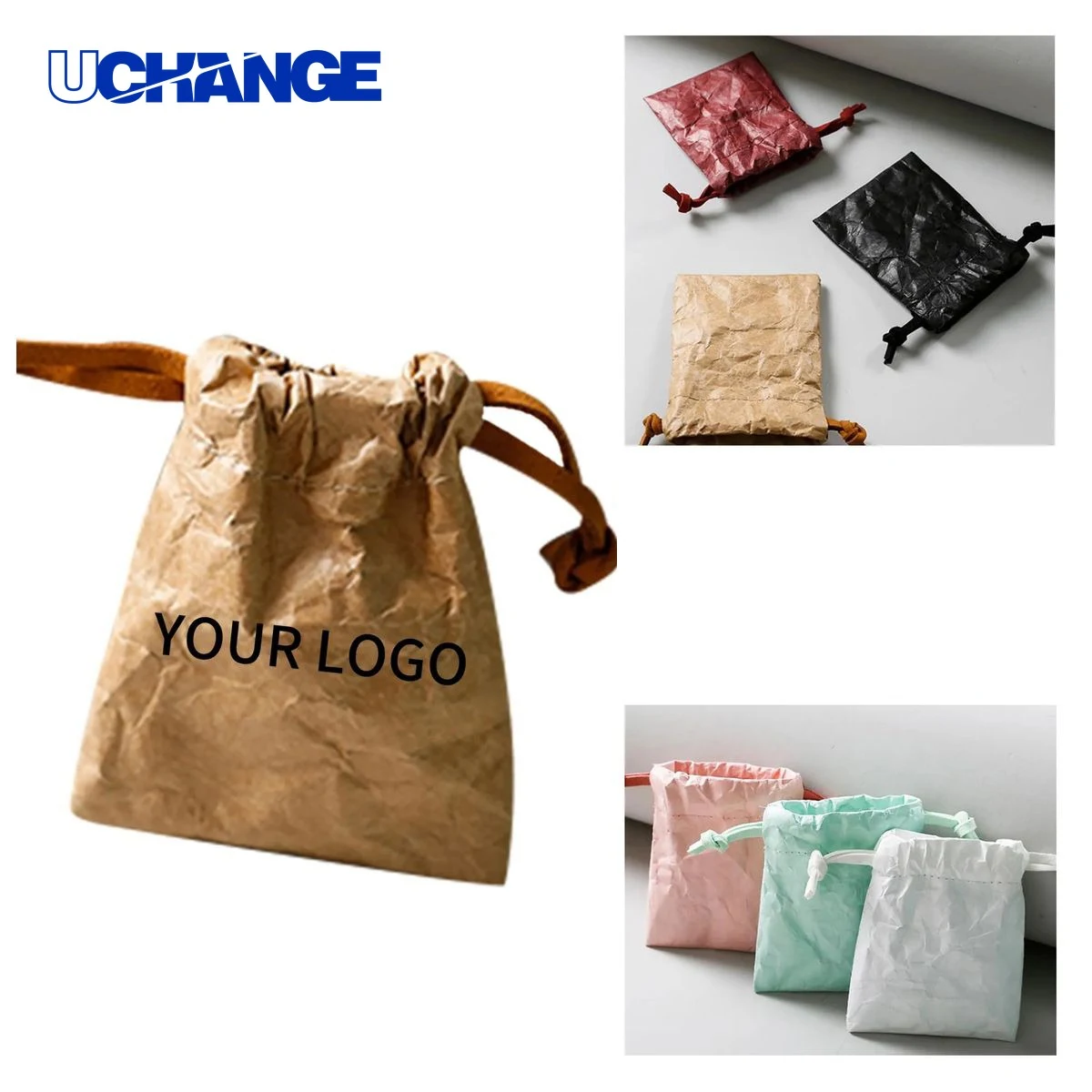 Reusable Tyvek Drawstring Bag Organizer for Daily Use 1