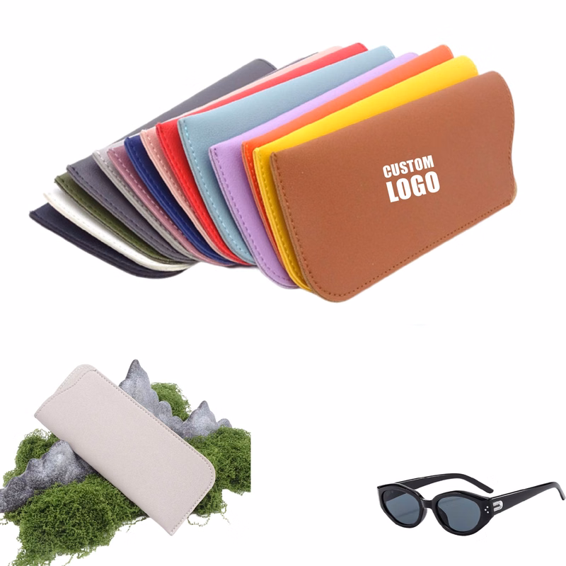 MOQ 10 pcs Leather Sunglasses Pouch