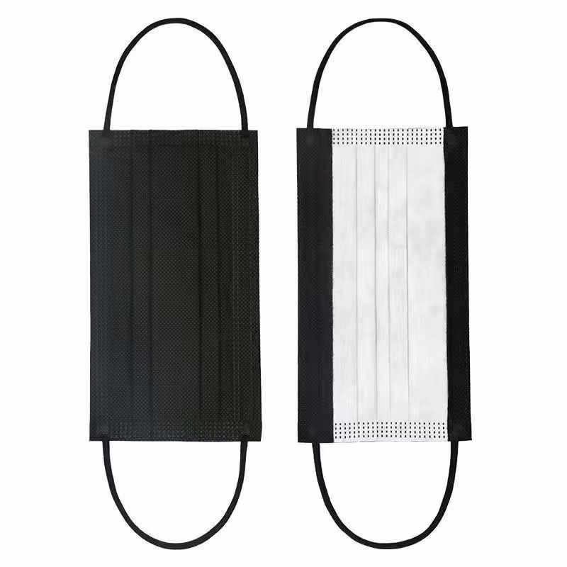 3 Ply Black Disposable Face Mask