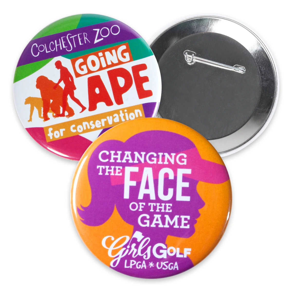 2.25" Circle Celluloid Pin-Back Button 1