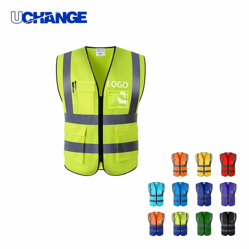 Multi-Pocket Reflective Safety Jacket Vest