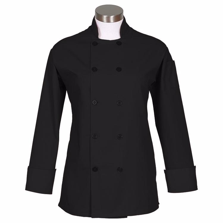Women's Chef Coat - Black S-3XL