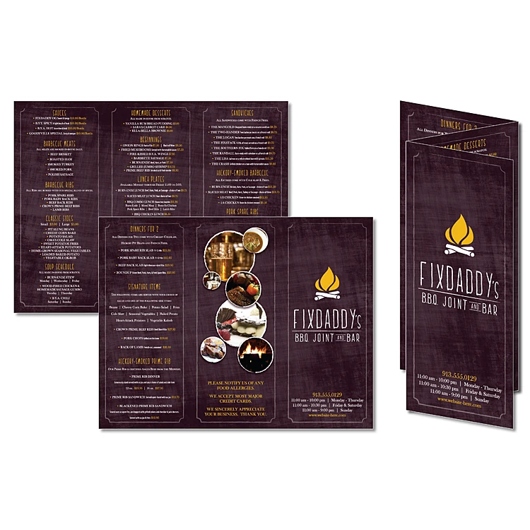 Tri-Fold Flyer Brochure - 8.5x11 - Gloss Cover 1