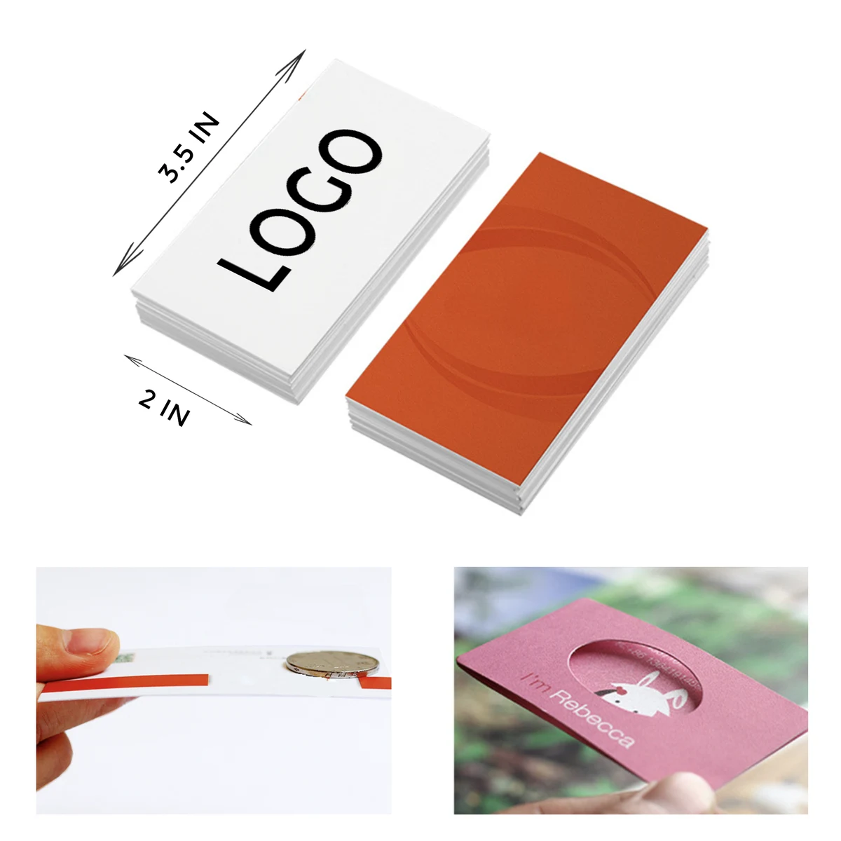 Durable Coated Paper Business Card 1