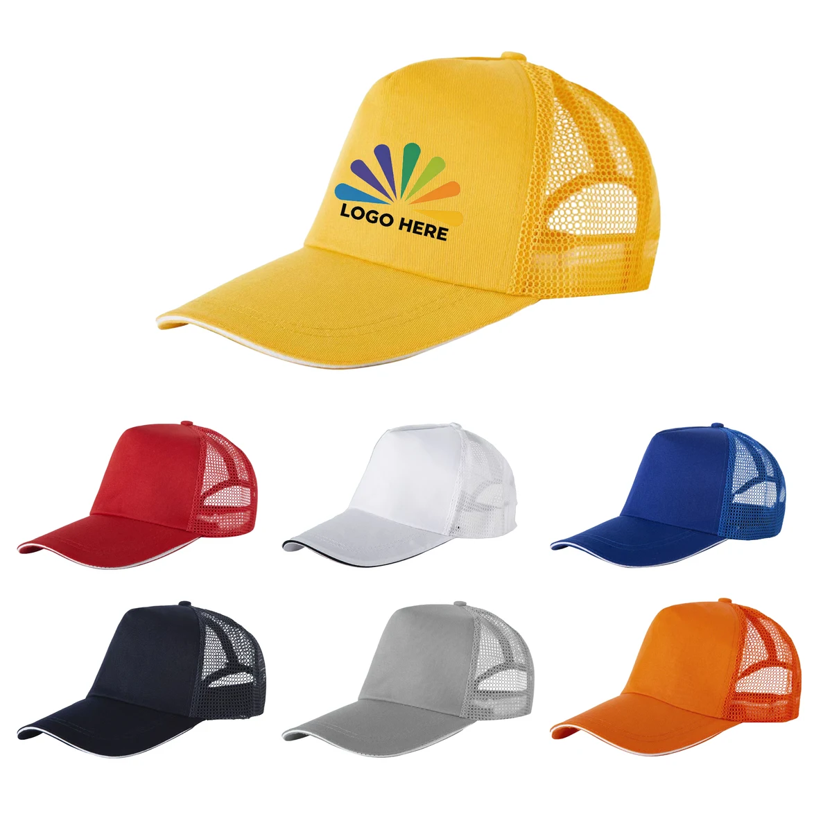 Adjustable Breathable Mesh Baseball Cap Custom Logo 1