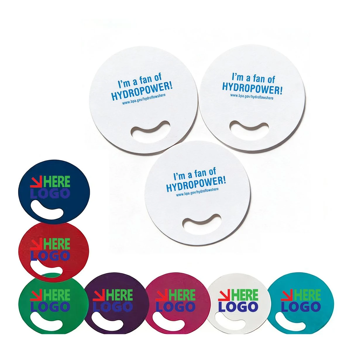 Custom Logo Round Promotional Hand Fan 1