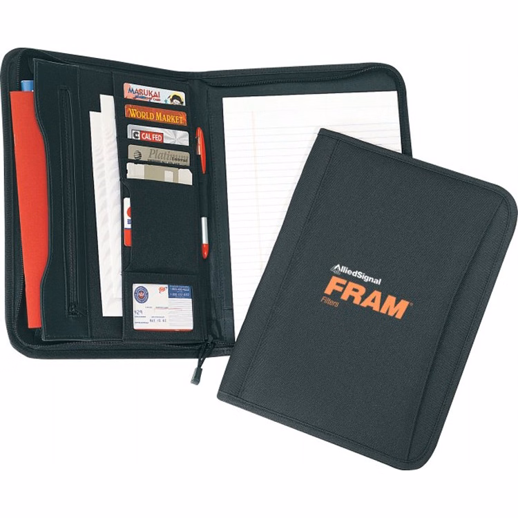 Poly Zippered Padfolio
