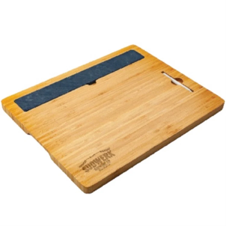 BistroTek Feast Slate Premium Bamboo Cutting Board 1