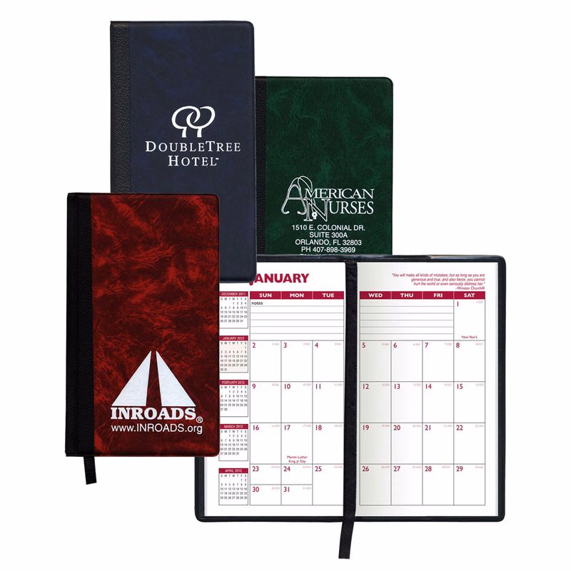Monthly Florence Series Hard Cover Planner w/ 2 Color Insert