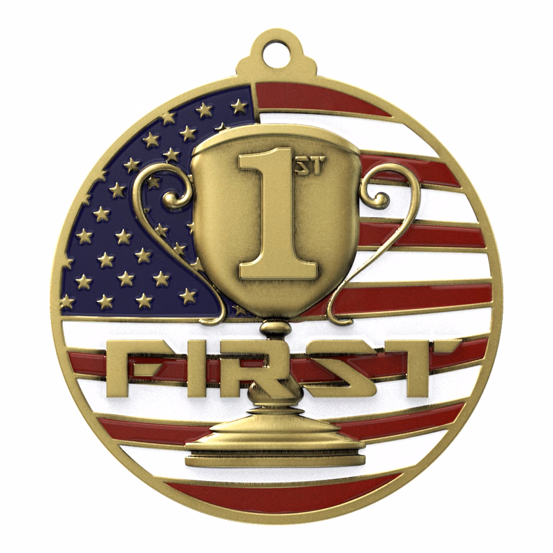 1st Place Patriotic Medallion (2-3/4")