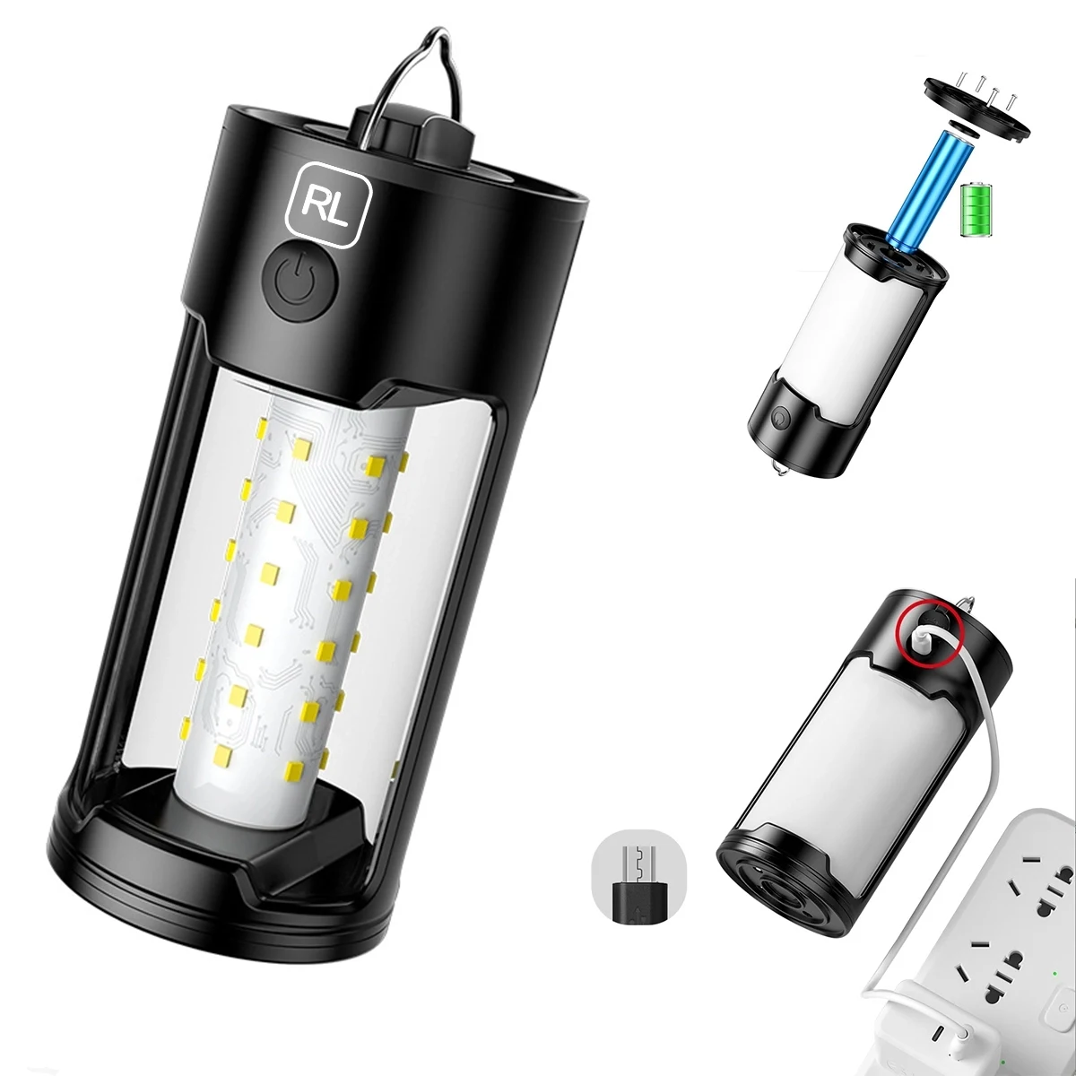 Led Retro Rechargeable Camping Lantern 1