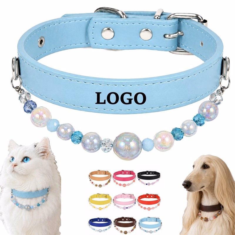 MOQ 5 Piece Beaded Pet Collar