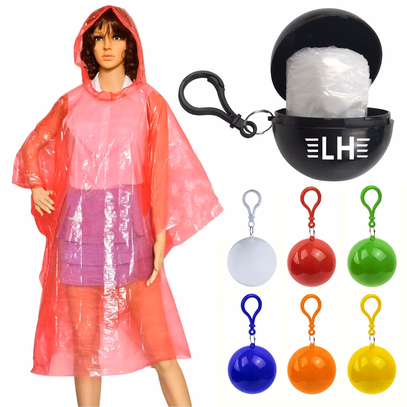 Raincoats Keychains with Ball