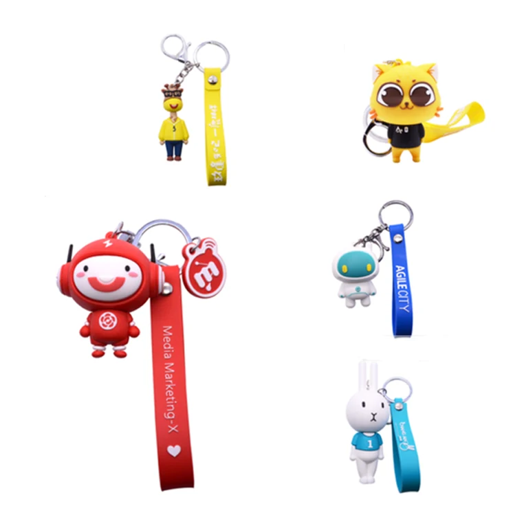 PVC Soft Plastic Cartoon Custom Key Chain 1