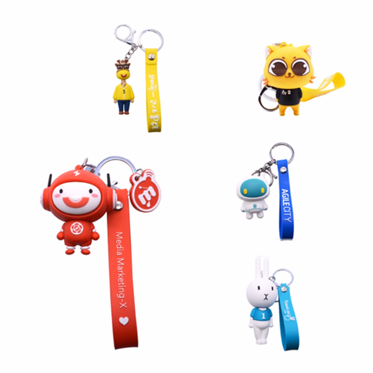 PVC Soft Plastic Cartoon Custom Key Chain