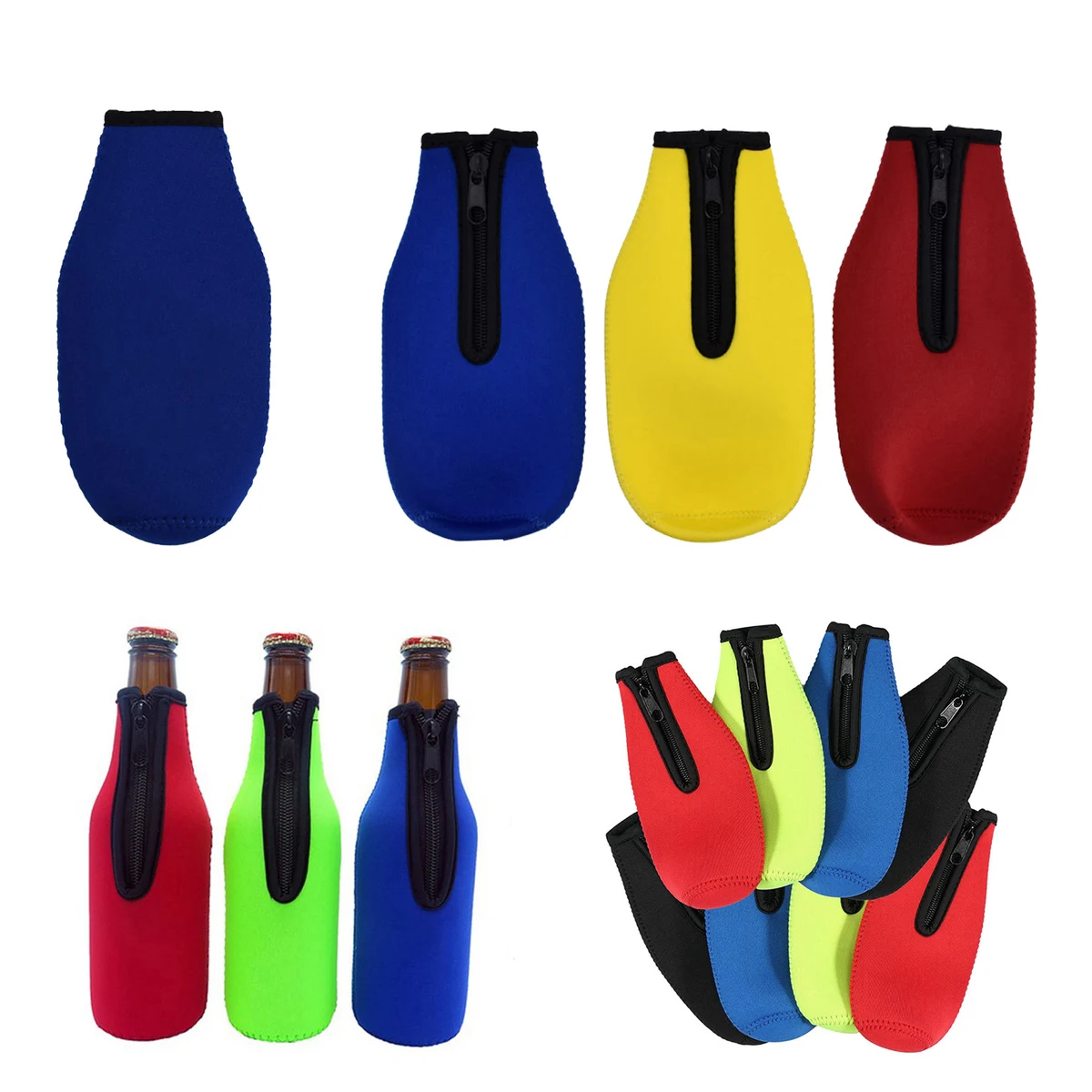 Beer Bottle Protective Cover, custom koozie with logo imprint 1