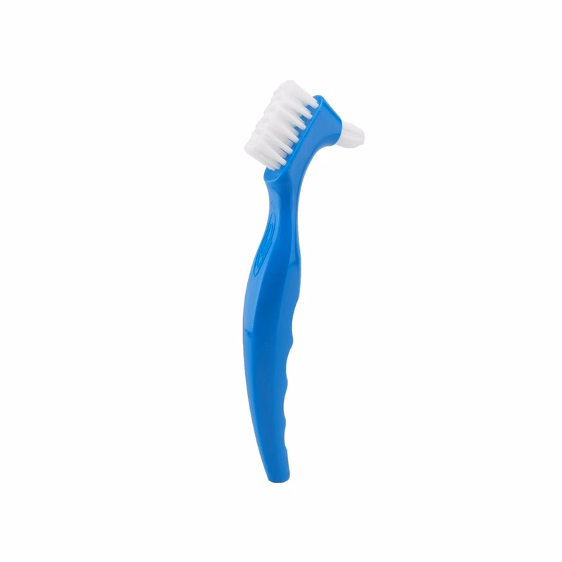 Deluxe Denture Toothbrushes - Assorted 4 Colors Extra Tufts