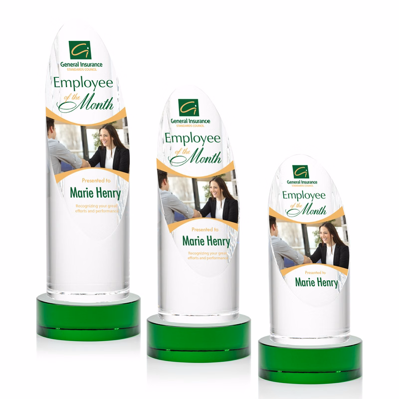 Lauder VividPrint™ Award on Base - Green