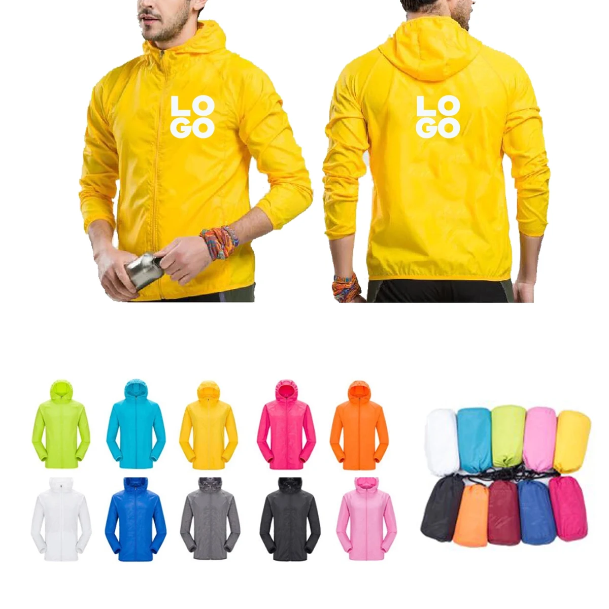 Unisex Hooded Quick Dry Jacket 1