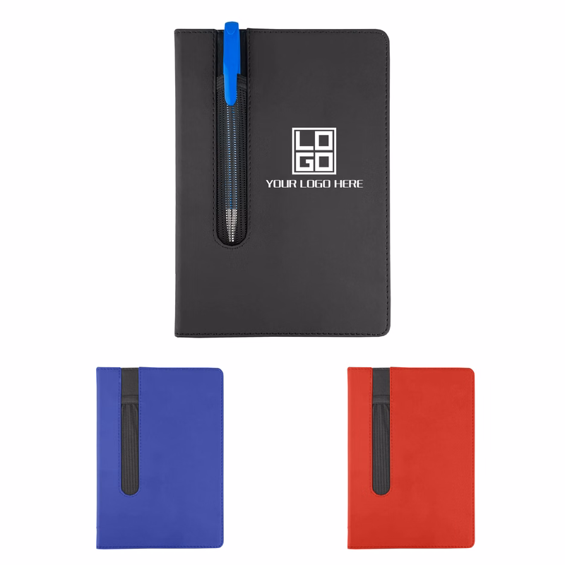 Soft-Cover Journal Featuring Elastic Pen Holder