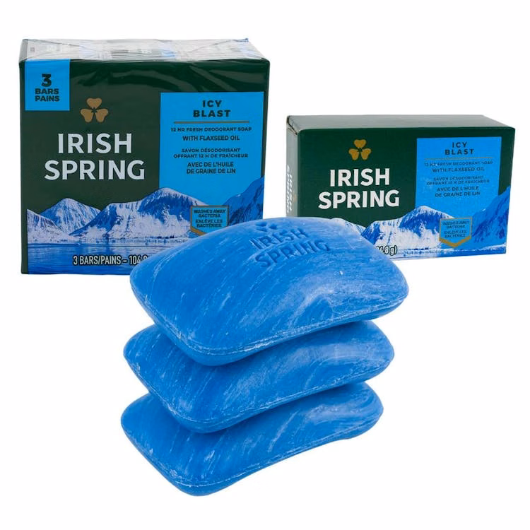 Irish Spring Icy Blast Soap 3.7 oz - 3 Pack