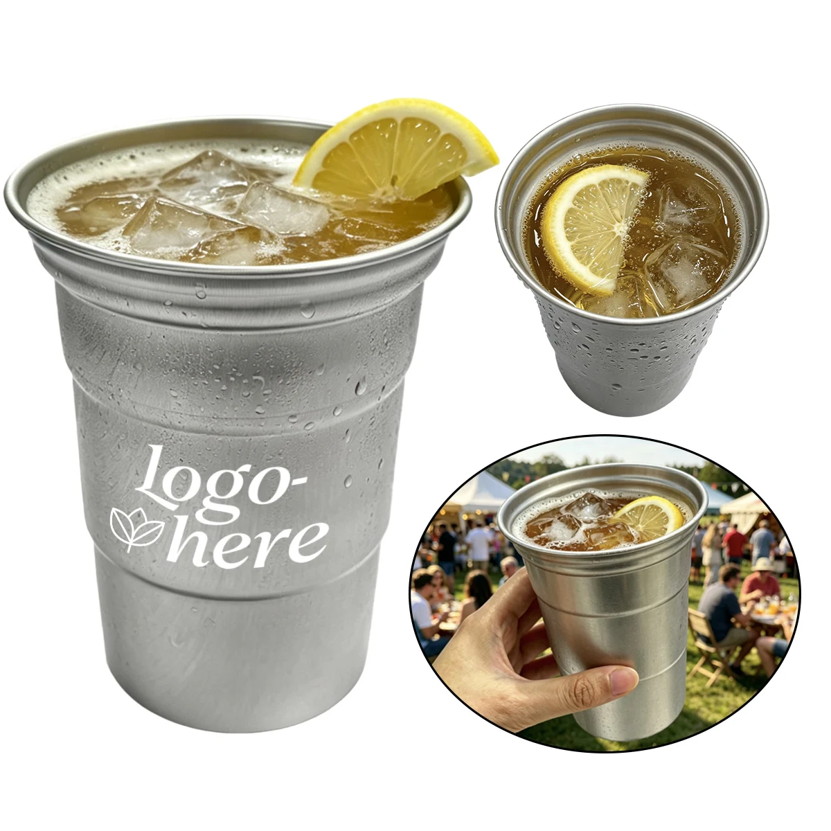 16 Oz Thin Aluminum Party Beer Cup 1
