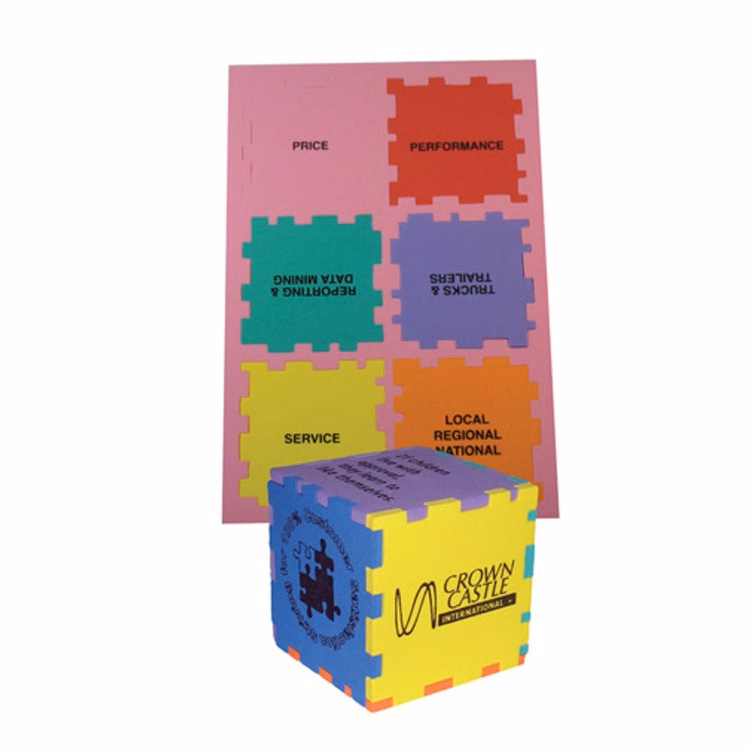 Foam Puzzle Cube 3" Color Mix