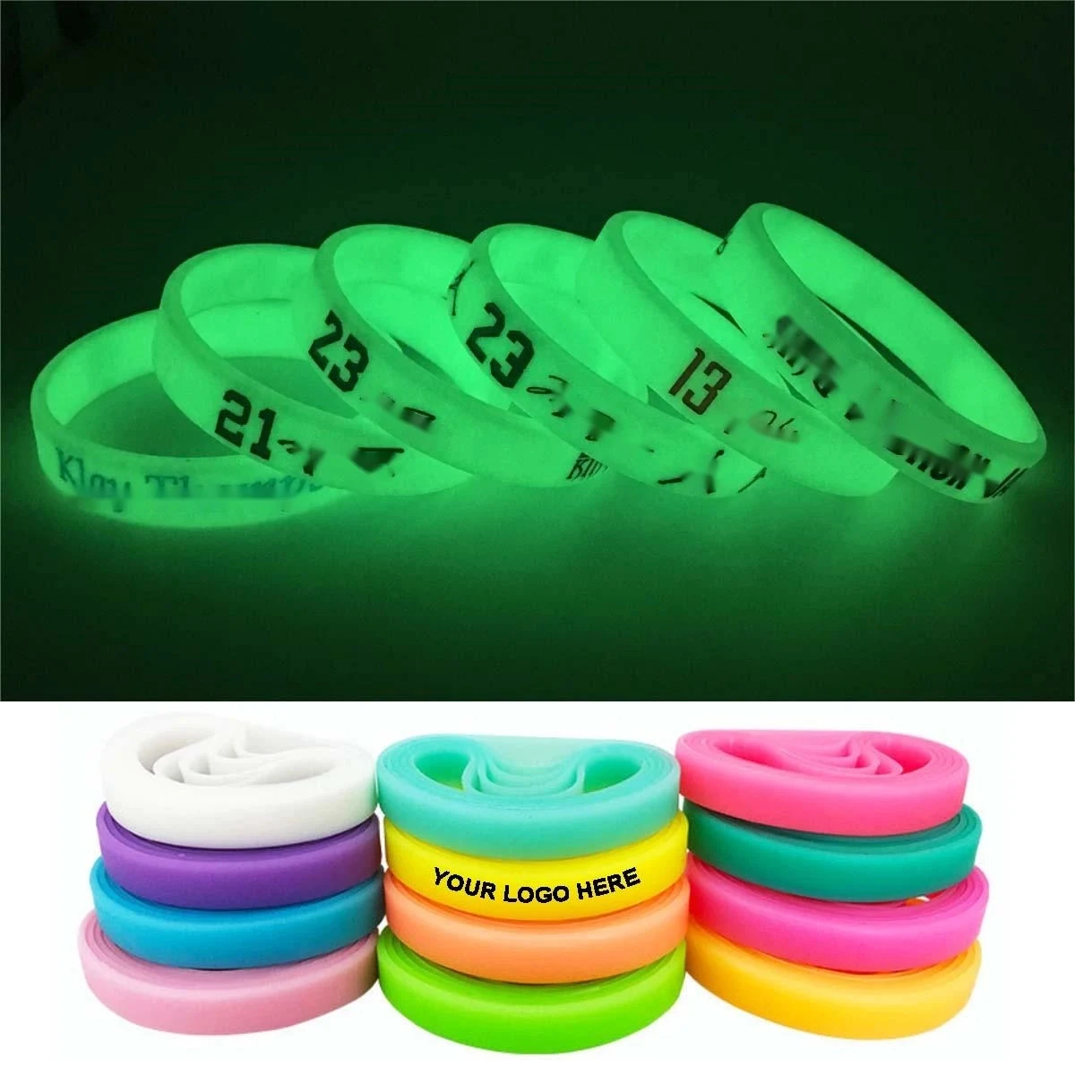 Glow In Dark Silicone Wristbands 1