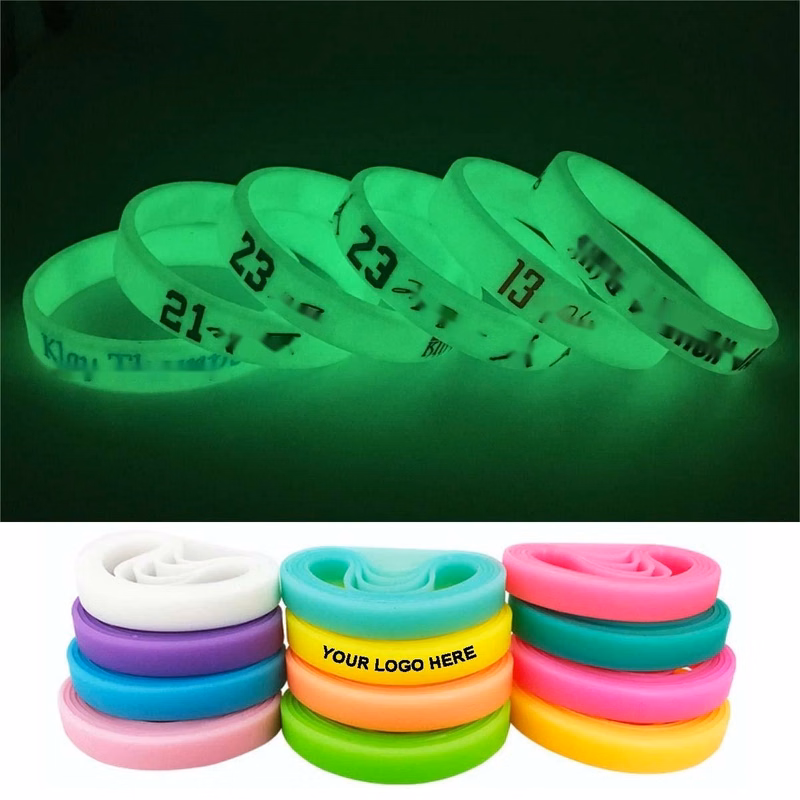 Glow In Dark Silicone Wristbands