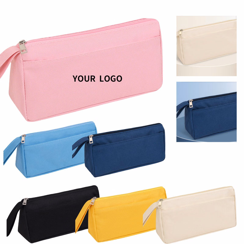 Oxford Fabric Zip Pencil Case 7.9 x 3.8 x 2"