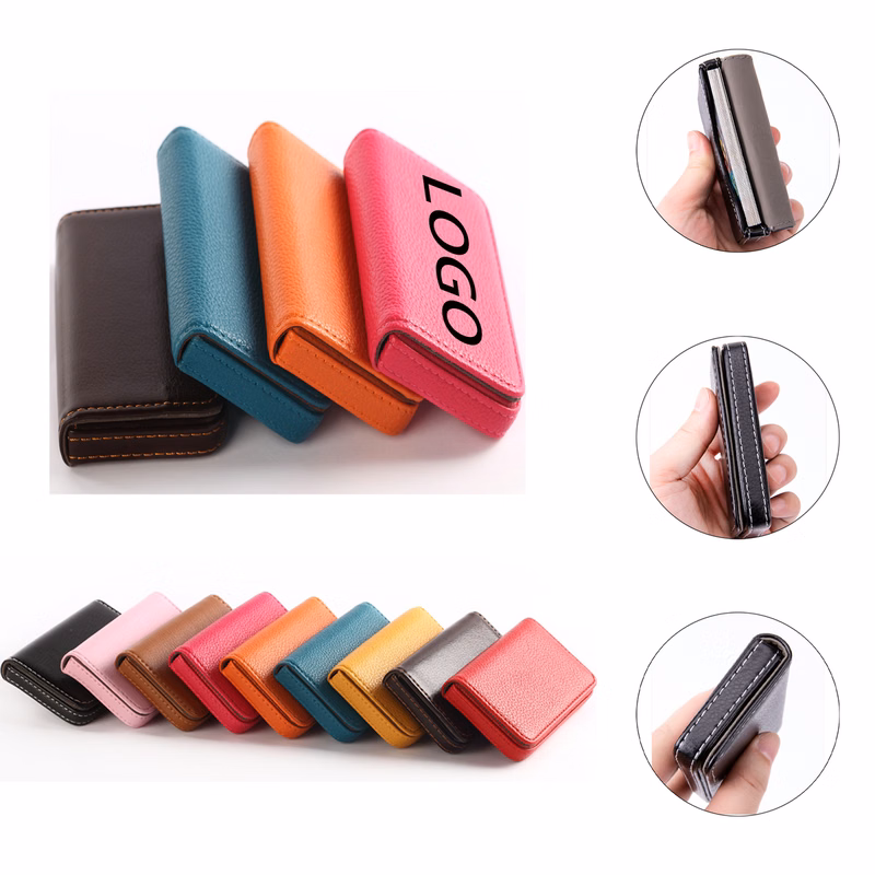 MOQ 20 PU Leather Cards Holder