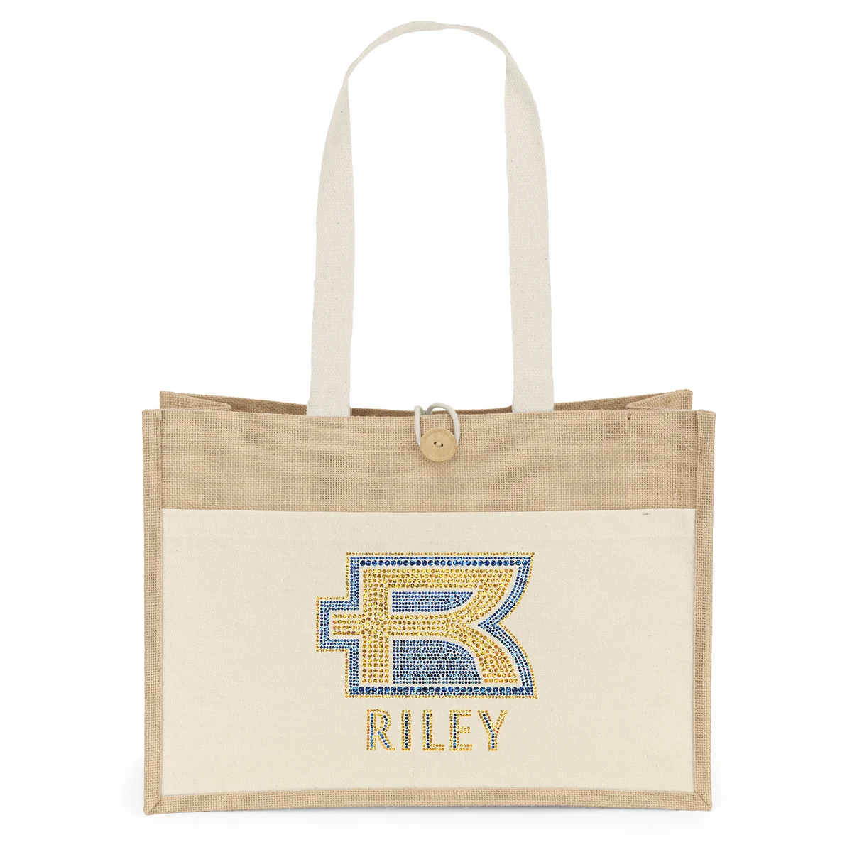 Riley™- Jute Tote - Sparkle 1