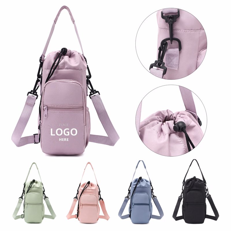Water Bottle Bag With Adjustable Strap