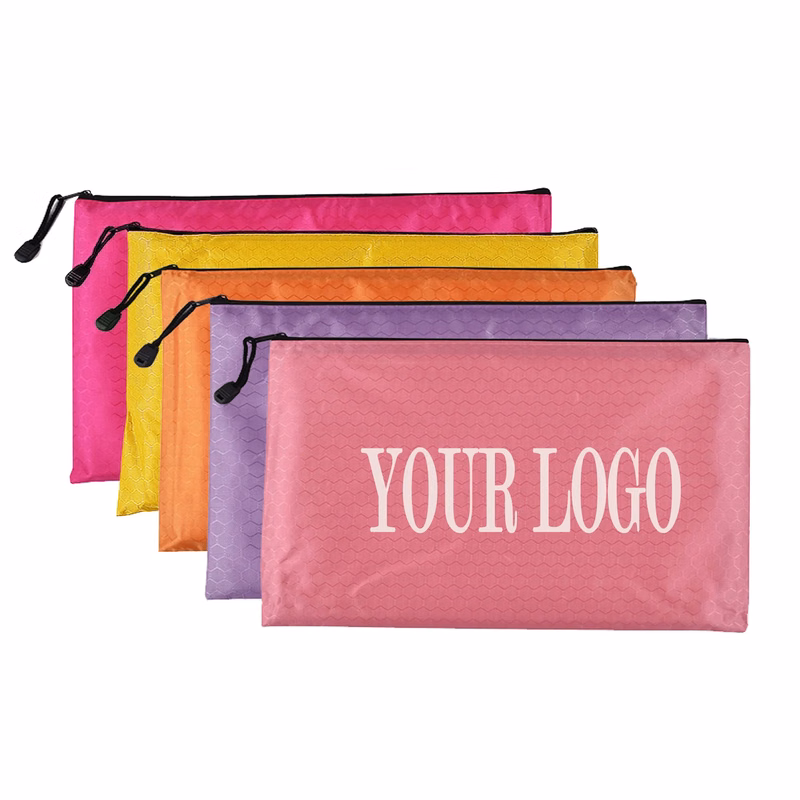 Zipper Waterproof Pencil Pouch  MOQ 100