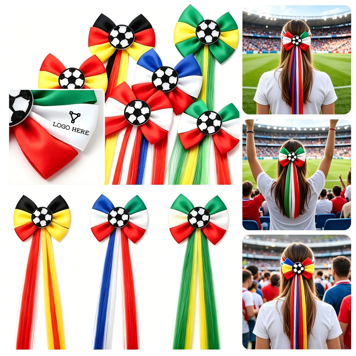 Kids Soccer Game Day Hair Accessories 1