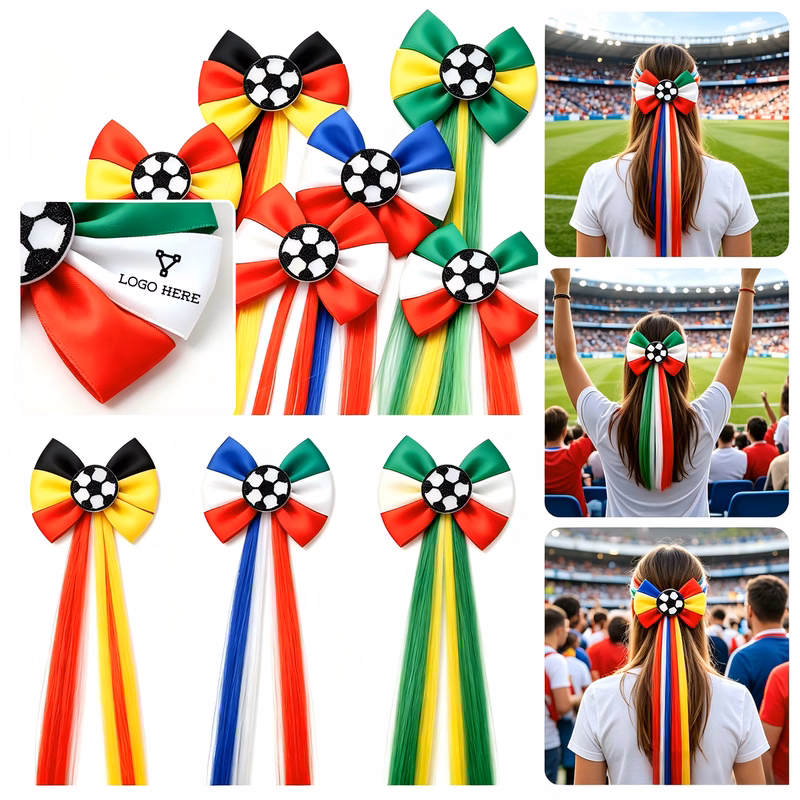 Kids Soccer Game Day Hair Accessories