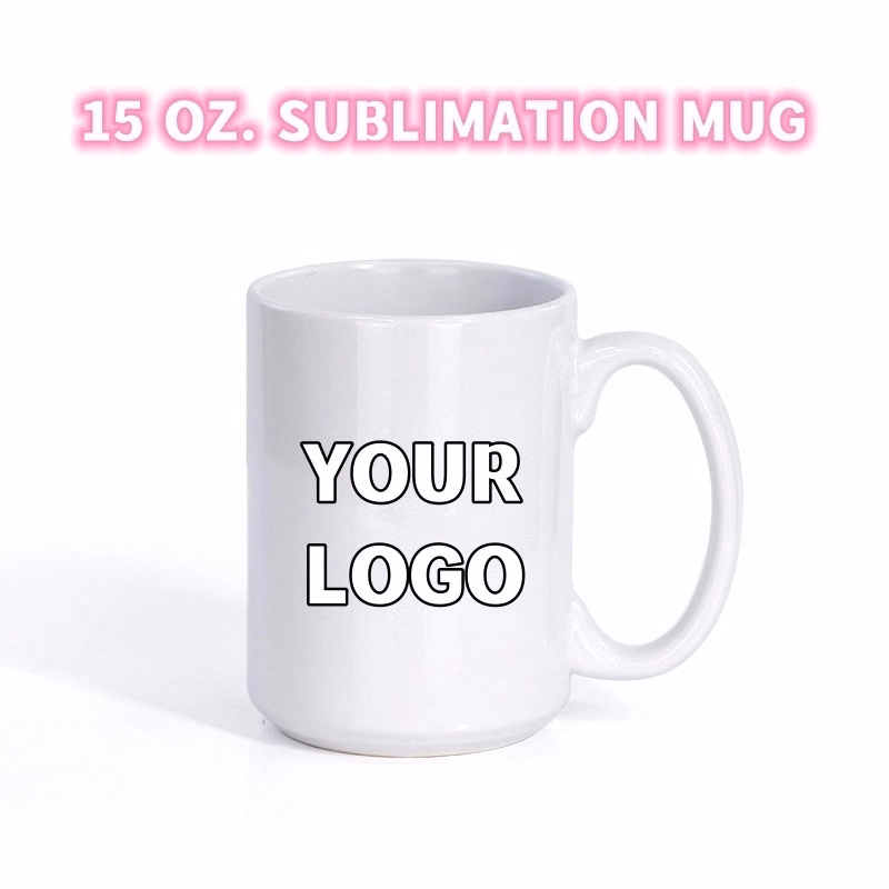 Full Color Sublimated 15 oz. Ceramic Coffee Mug