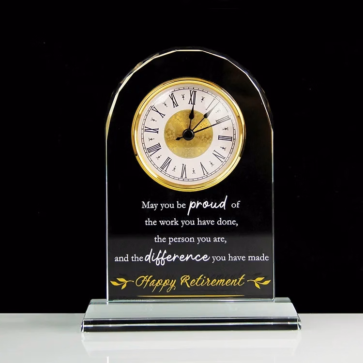 Optic Arch Crystal Clock