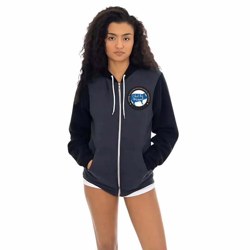 Poly Cotton Unisex Zip Up Hoodie