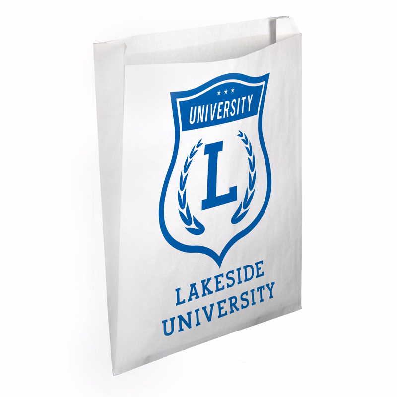 One Color 2-Sided Merchant Paper Bag (12" x 13.5" x 2.5")