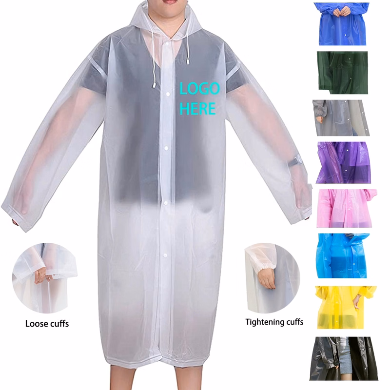 Eva Rain Poncho Reusable Raincoat