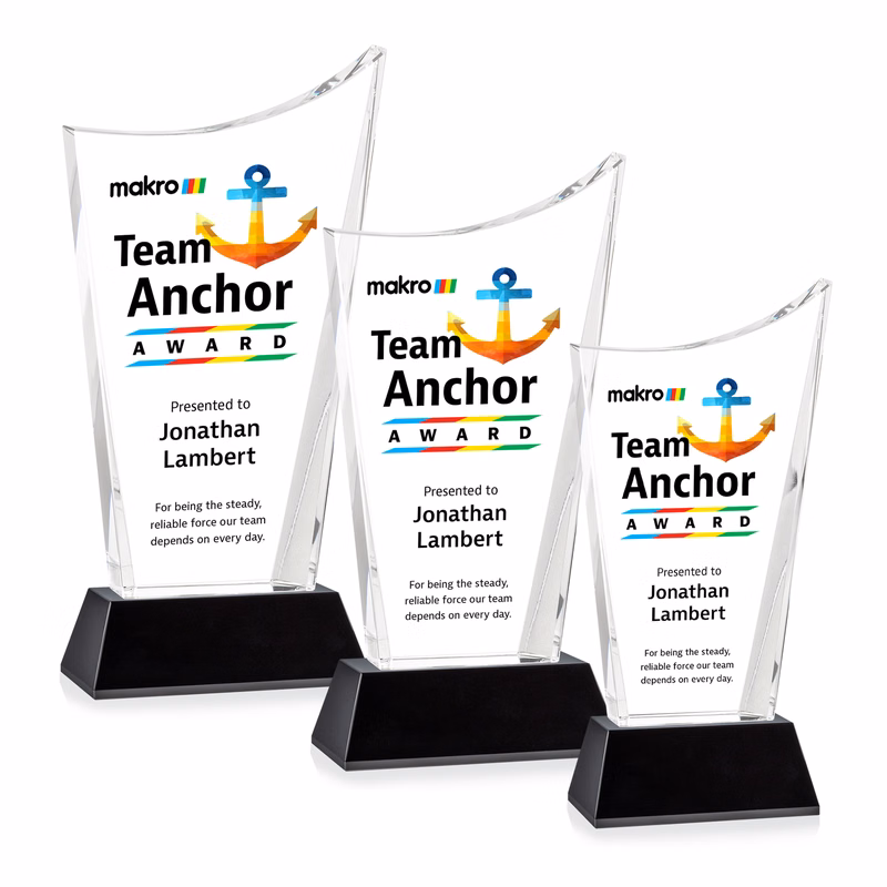 Burnett VividPrint™ Award on Newhaven Base - Black