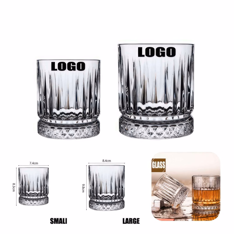 7/11.8 oz Glass Tea Coffee Mug &Office Drink Gift Cup : 11.8 oz