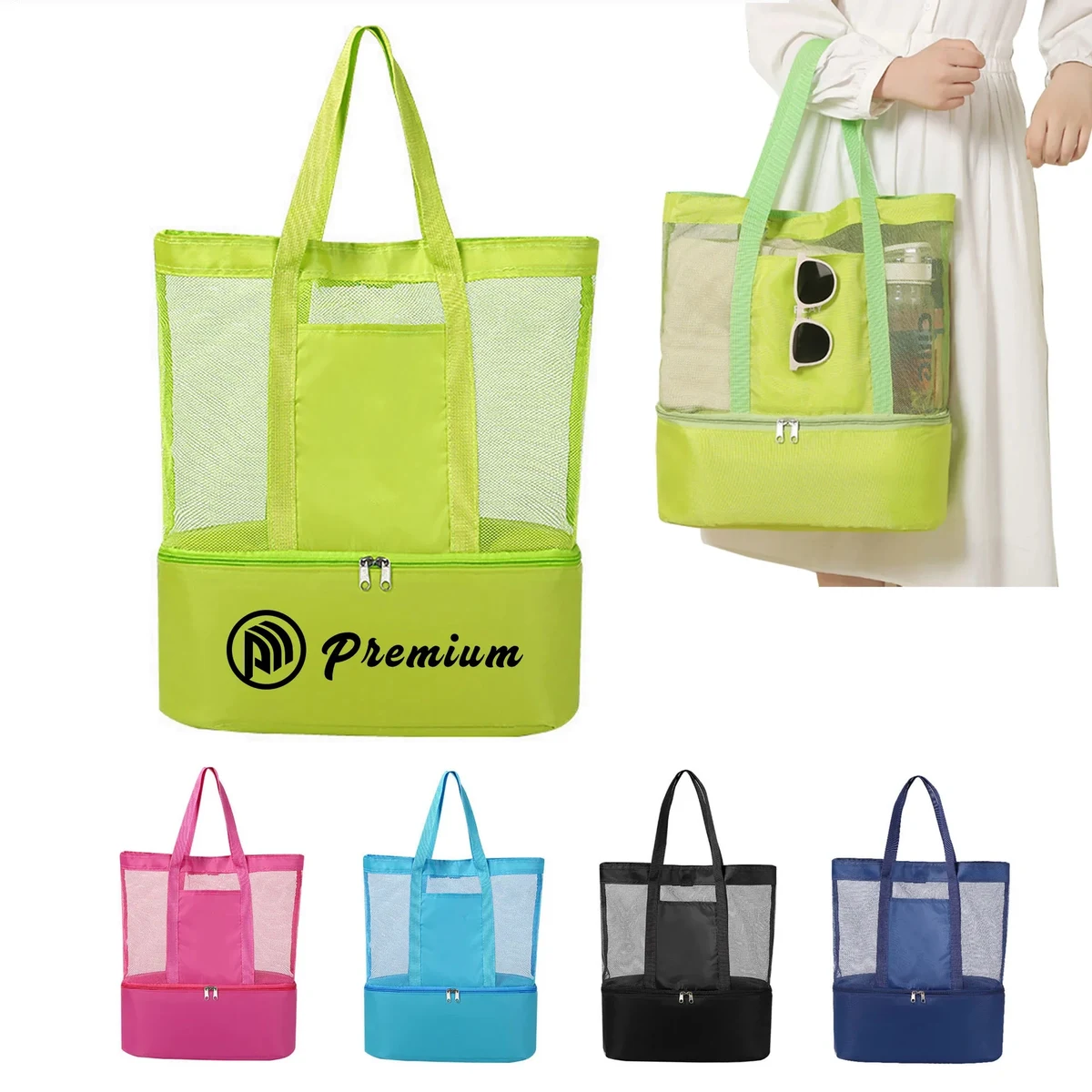 Mesh Beach Tote Bag 1