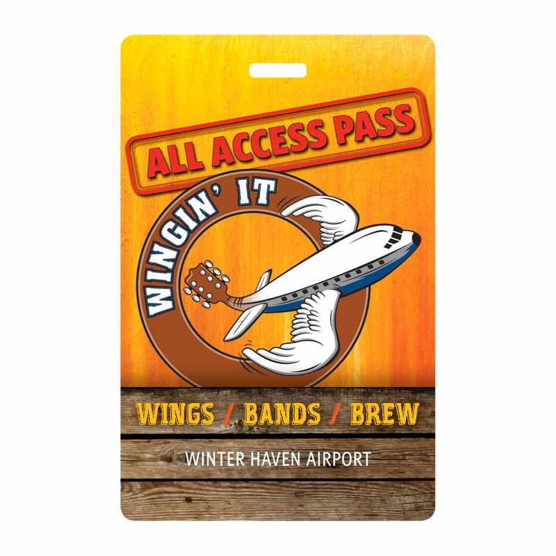 USA Made Laminated Event Tag (2.75"x4.25") Rectangle