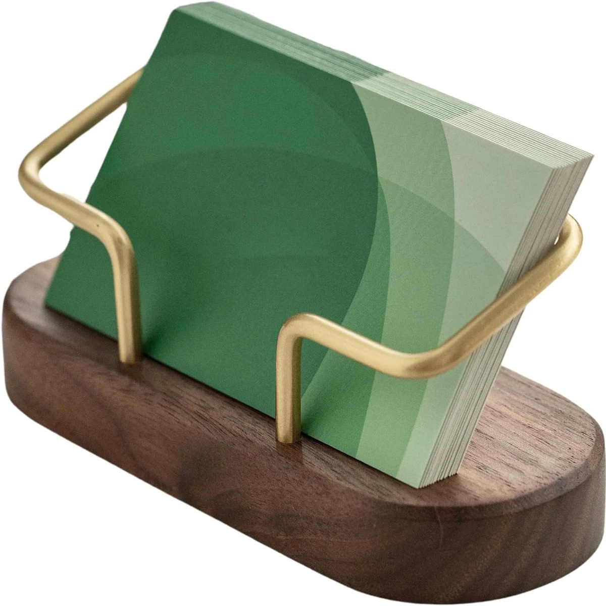 Wooden Business Card Holder for Desk 1